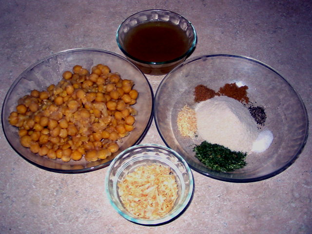 Falafel ingredients