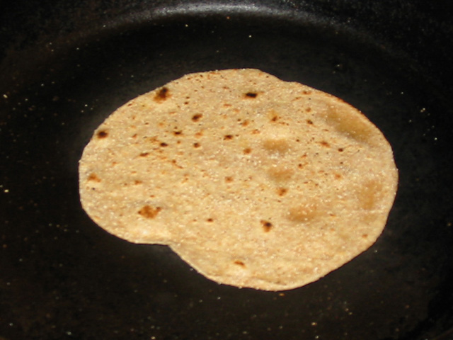 Browned Roti in skillet