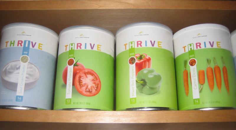 Thrive pantry cans
